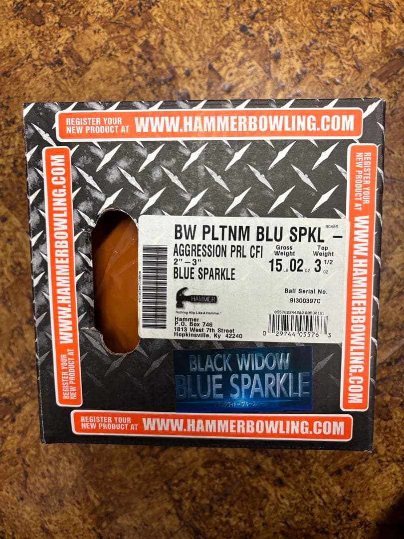 【新品】【ハンマー】ブラックウィドー ブルースパークル　15ポンド