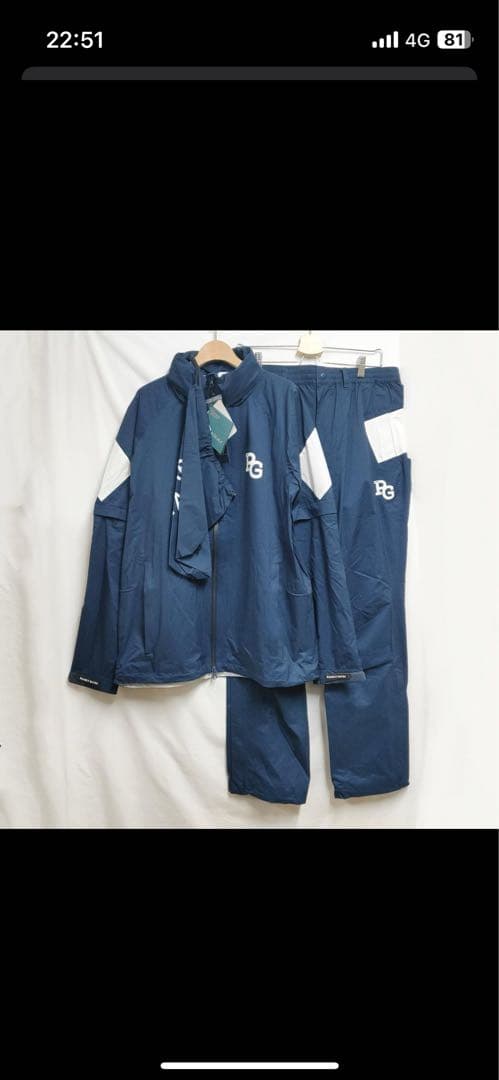 「お値下げ」PEARLY GATES リップストップレインスーツ 上下セット