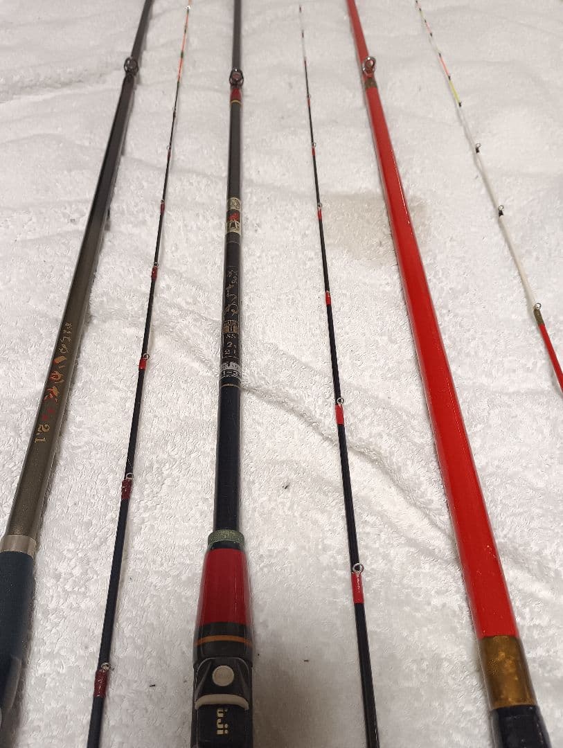 がまかつがまチヌ筏硬調2.1mがまチヌマークⅡ2.1m＋手造筏竿サクラ伊勢？