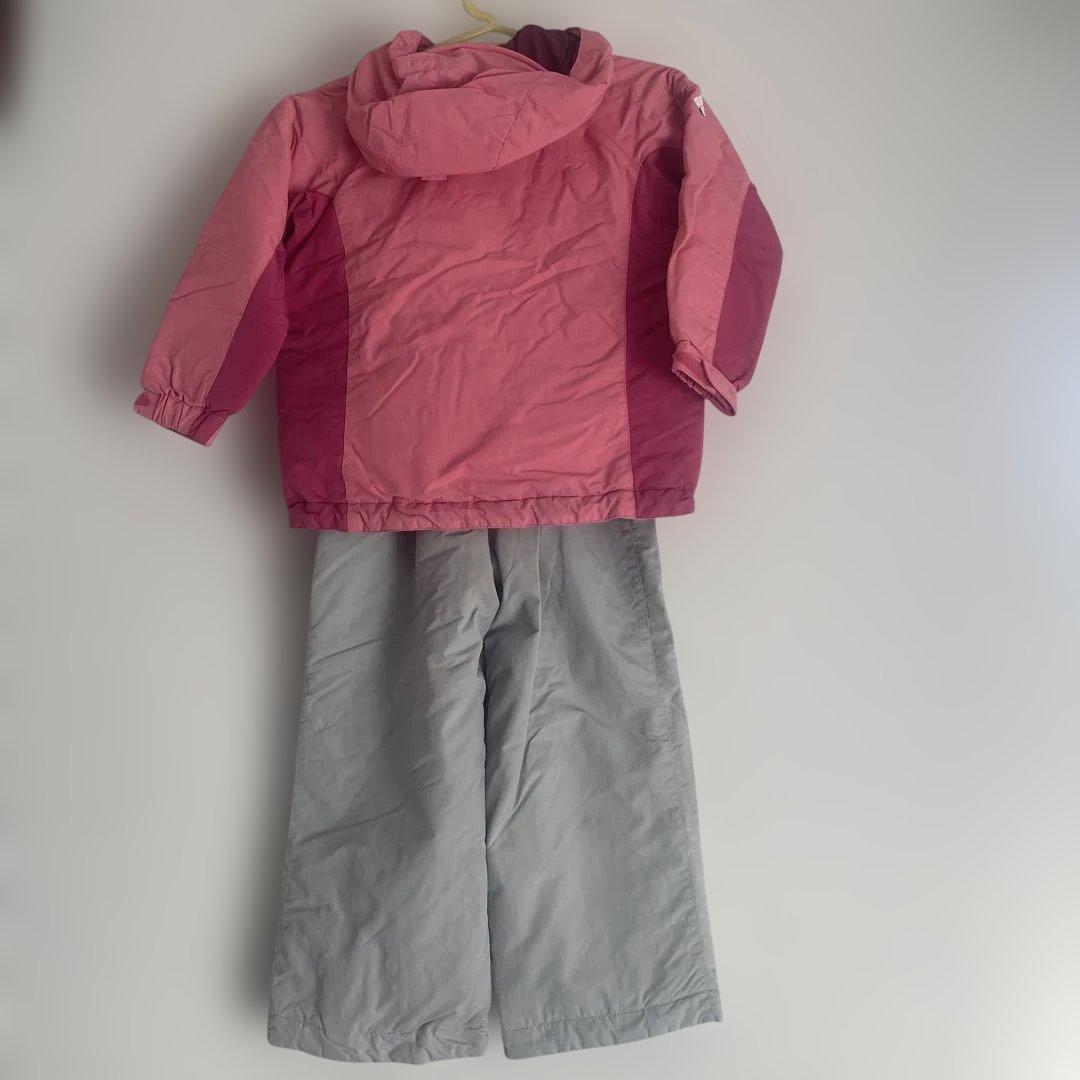 mont-bell 子供用スキーウェアセット ピンク