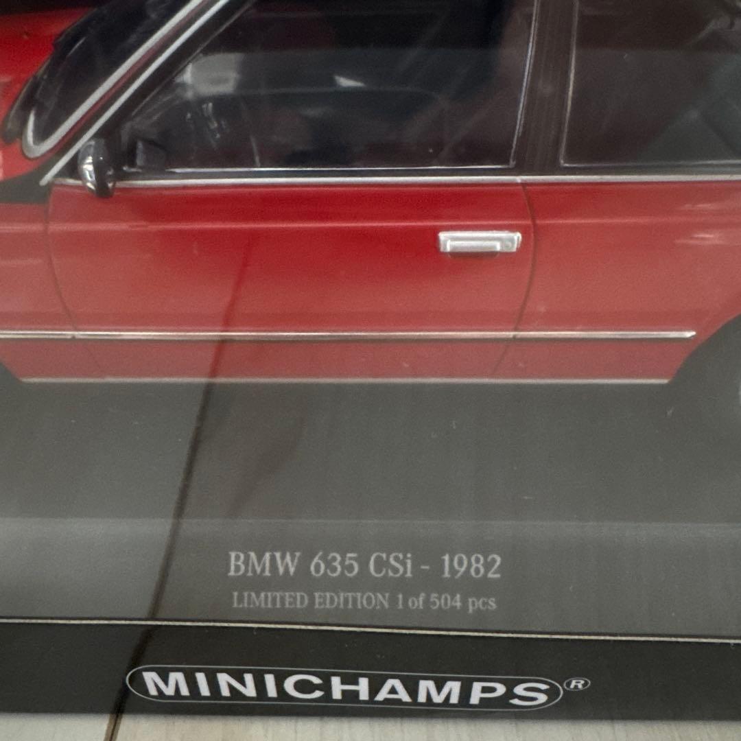 MINICHAMPS 1/18  635csi レッド