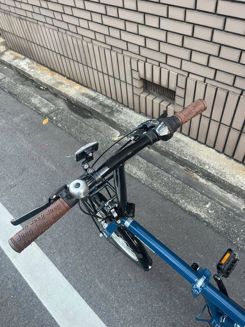 Jeep 折りたたみ自転車 青