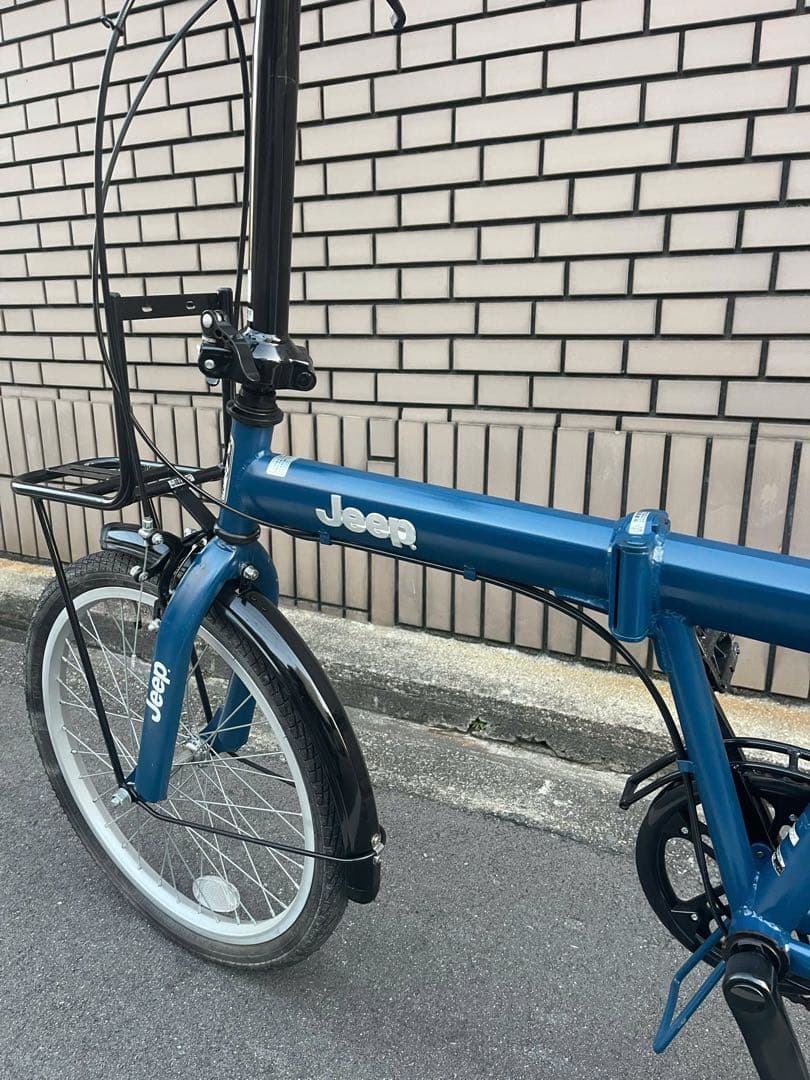 Jeep 折りたたみ自転車 青