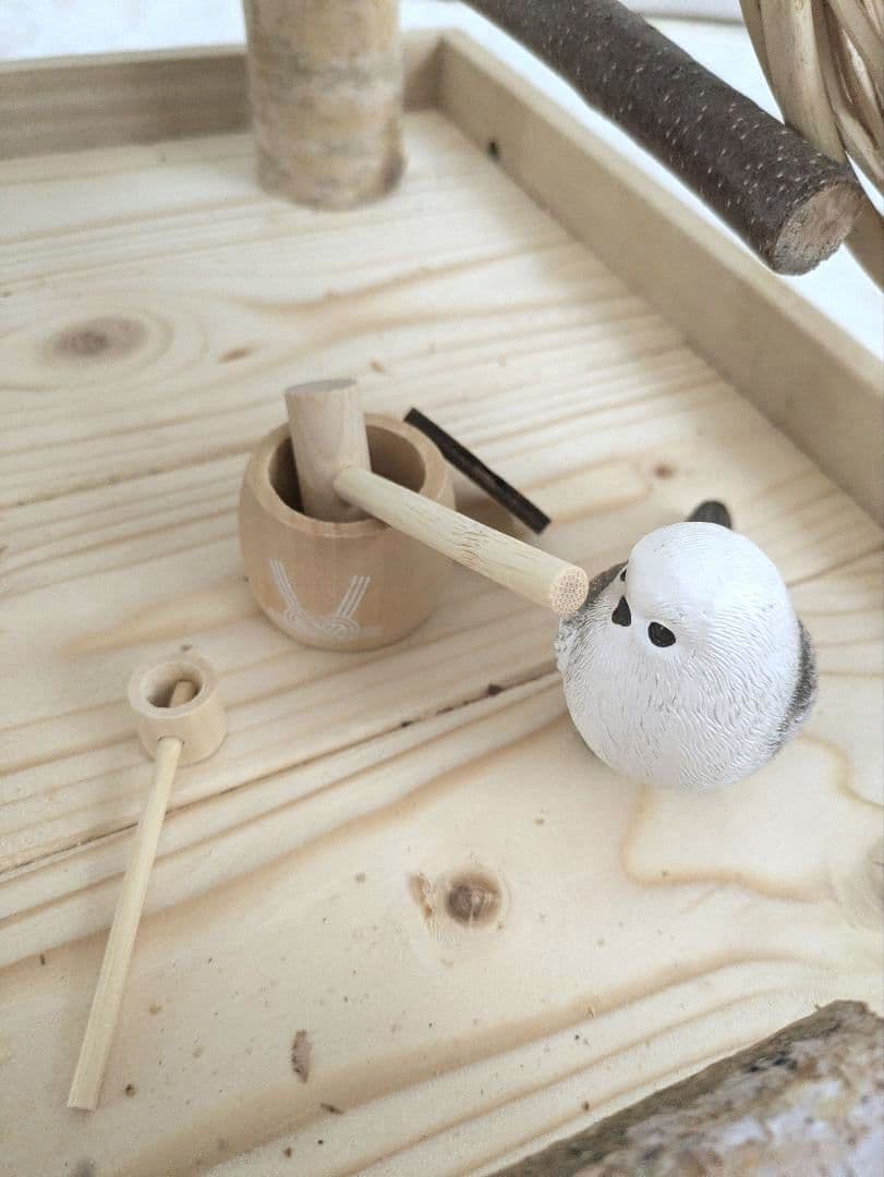 バードアスレチック　白樺の森テラス　バードトイ　餅つきセット付き