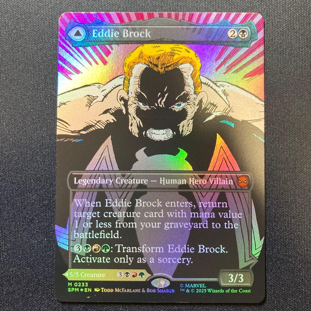 エディ・ブロック　リーサル・プロテクター、ヴェノム　ボーダーレスfoil