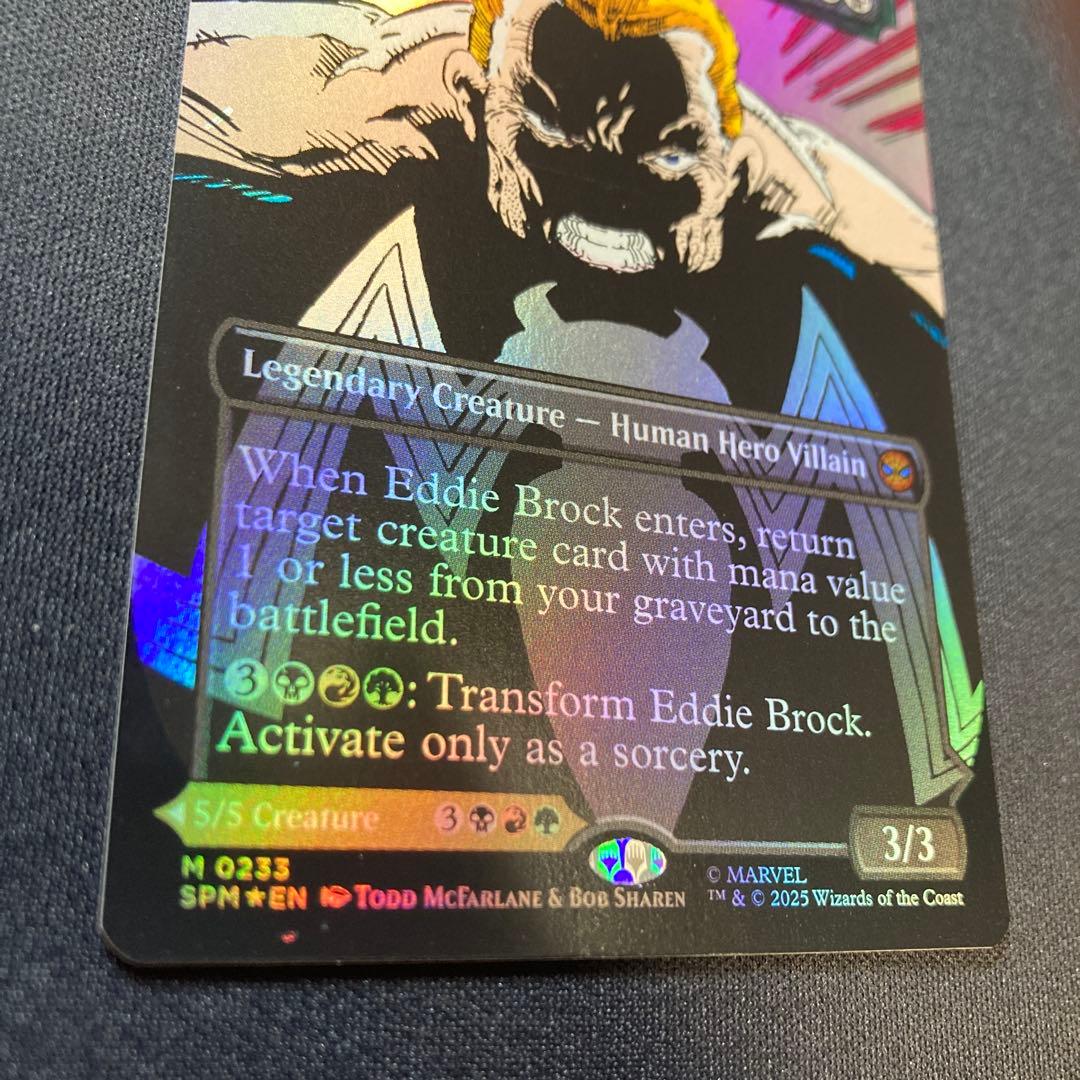 エディ・ブロック　リーサル・プロテクター、ヴェノム　ボーダーレスfoil