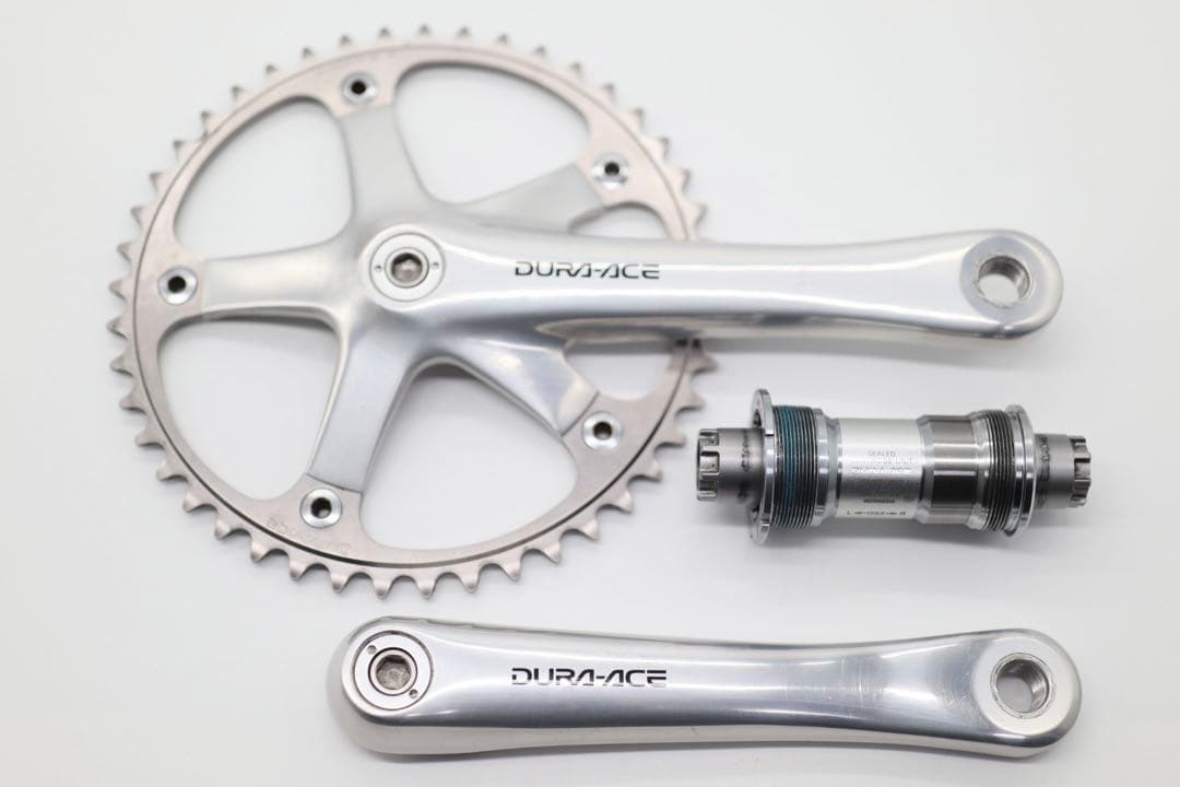 シマノ デュラエース ピスト クランク ＆ BB 7710 ブルーラグ サーリー
