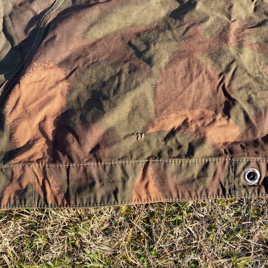 ハンガリー軍幕④　ポンチョ　２枚　ポール・ペグセット　 ワンポールテント