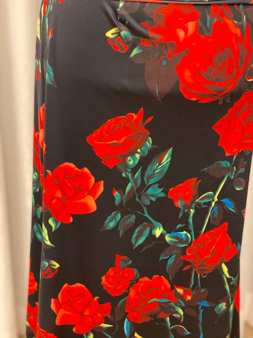 フラメンコのレッスンファルダ　ストレッチスカート　MーLサイズ