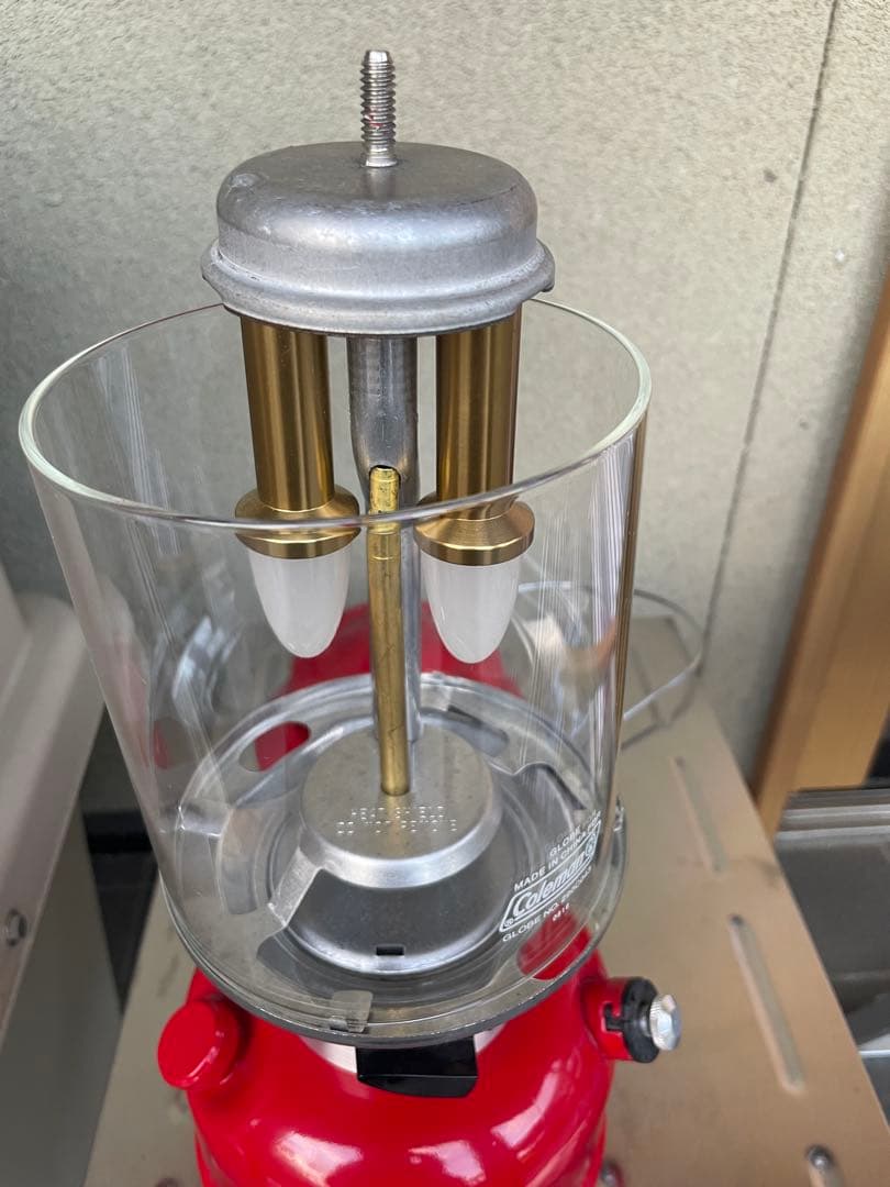 コールマンノスタルジアLEDランタンカスタマイズRED