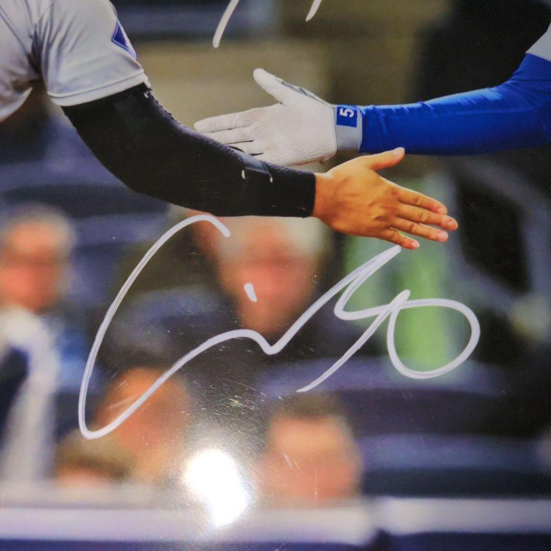 休日セール　大谷翔平 フリーマン　直筆サイン 入り　写真　かなりお得