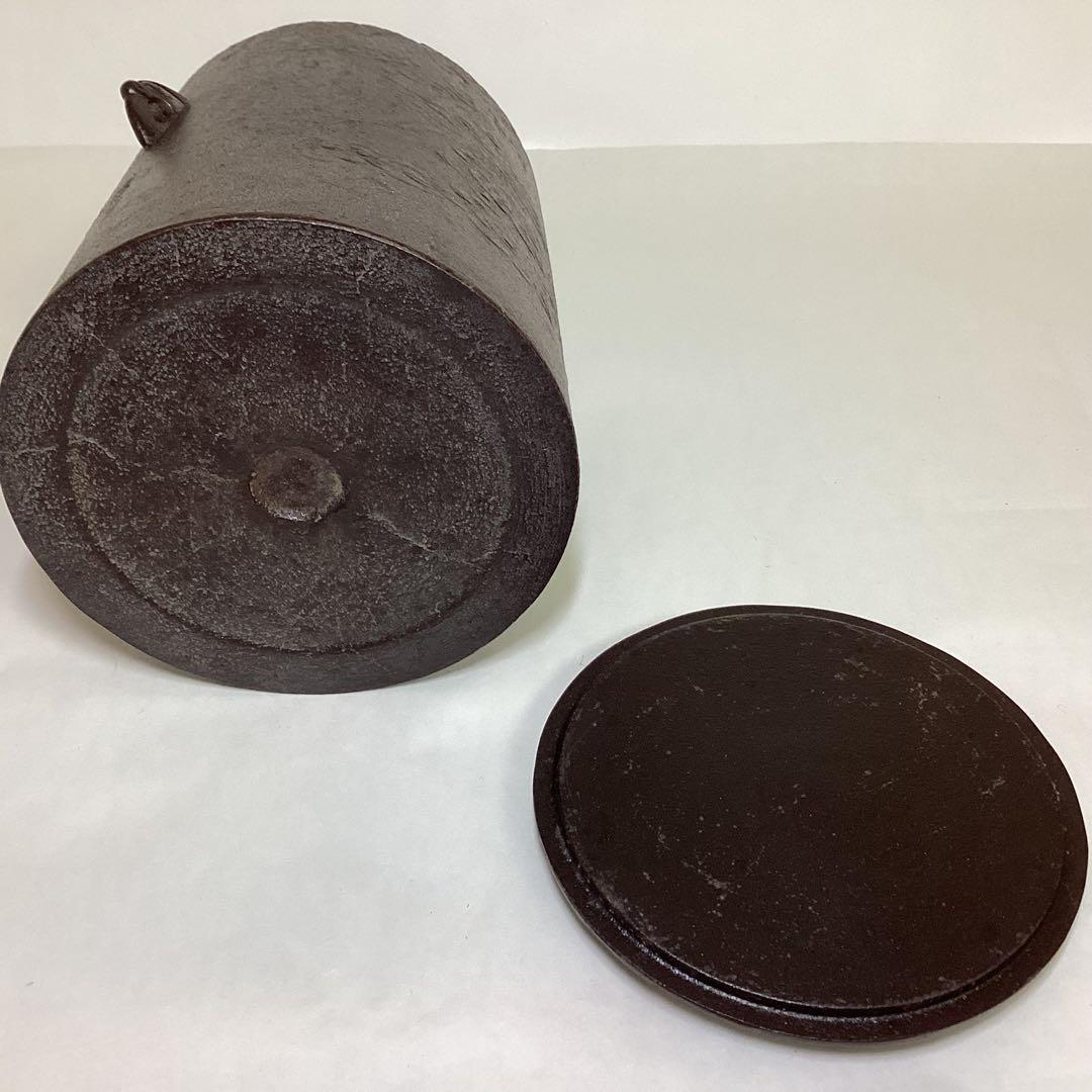 雲龍釜 高橋敬典 刻印逆さま 木箱入 茶道具 古物品