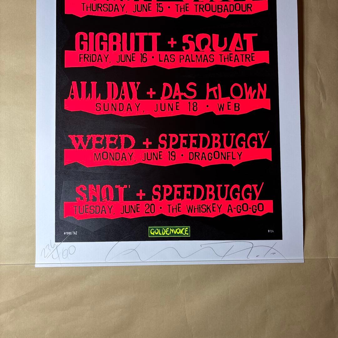 TAZ NOFX シルクスクリーンポスター　AKIRA