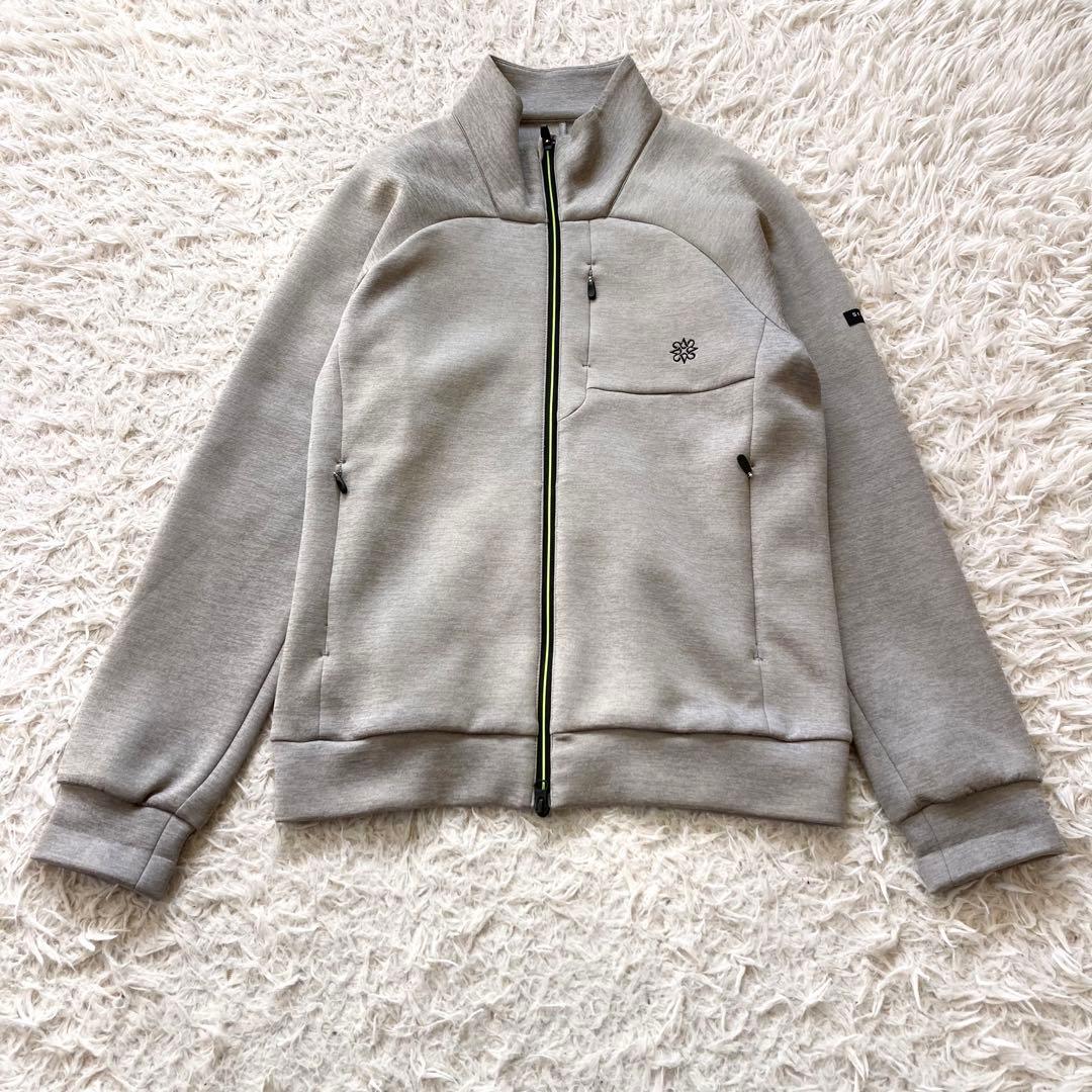 セントアンドリュース ゴルフウェア ニットブルゾン M ロゴ刺繍 ジップアップ