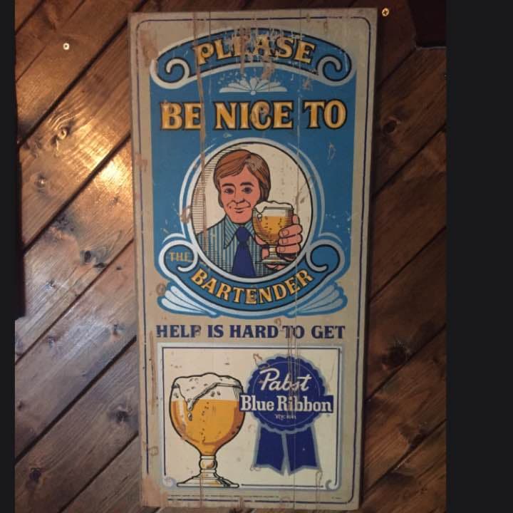 超希少‼︎Blue Ribbon BEER木製看板