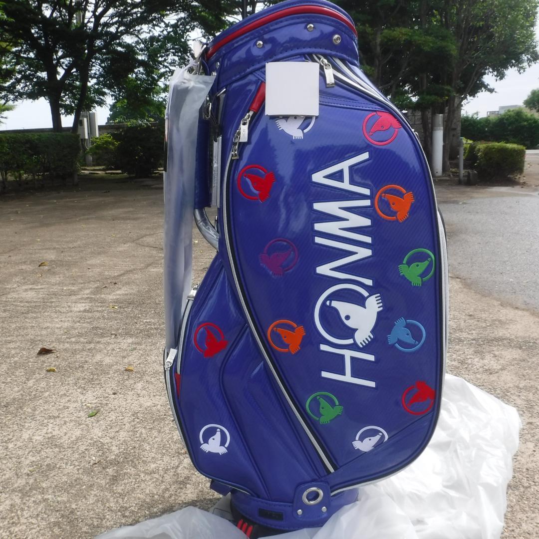 HONMA スタンド式ゴルフバッグ 青