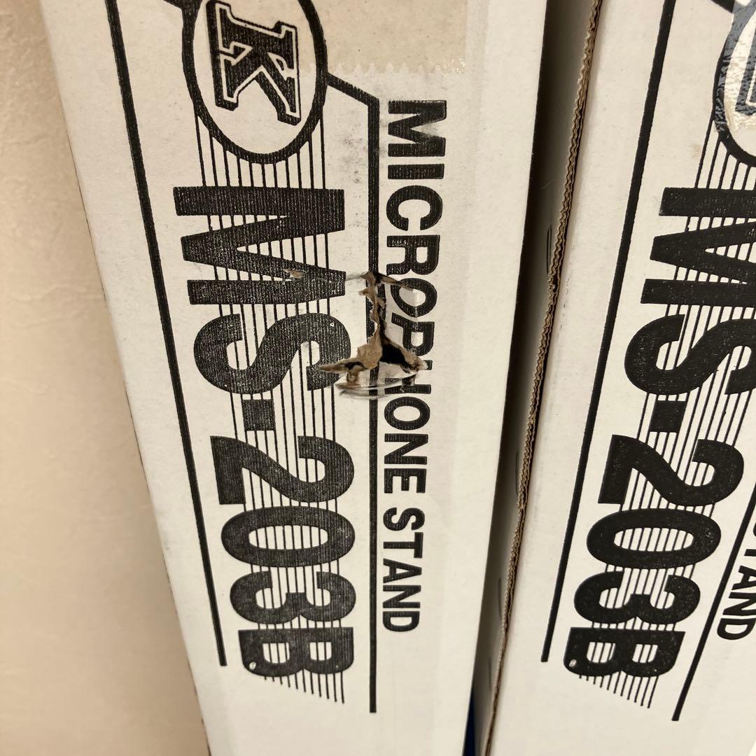 【新品未使用】マイクスタンド 2本 2way式（ストレート＆ブーム）