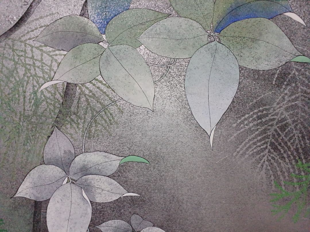 ◆　佐藤昌美(佐藤晨)「緑韻」日本画　猫　F10号　創画会会員　紺綬褒章　◆