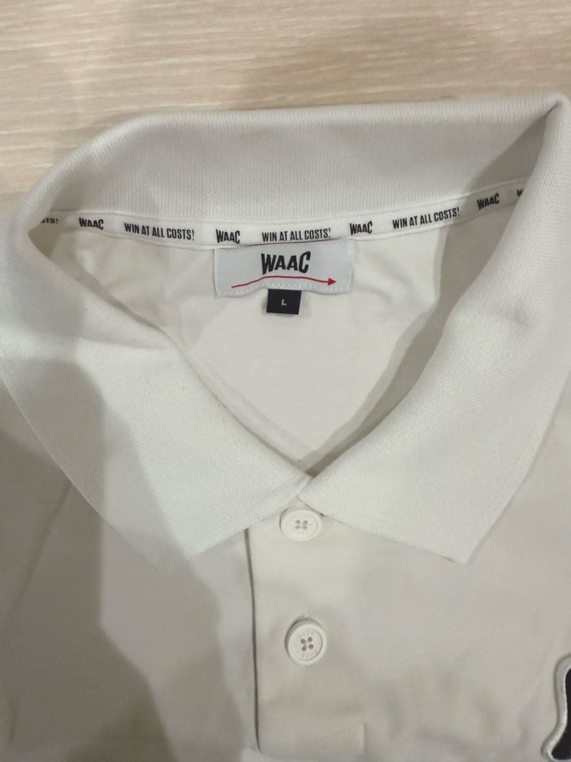 WAAC ワック　メンズ　ホワイト ポロシャツ