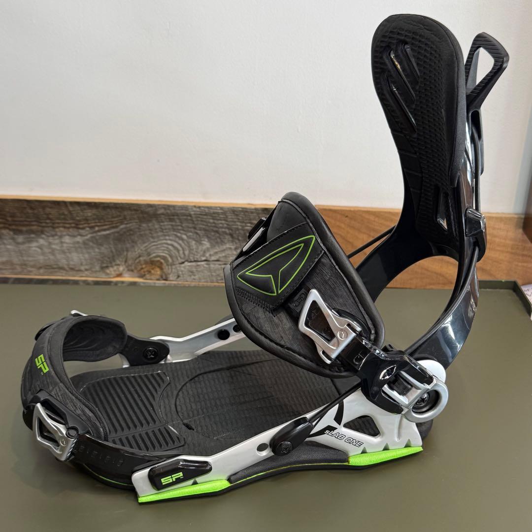SP スノーボードビンディング ブラック/グリーン