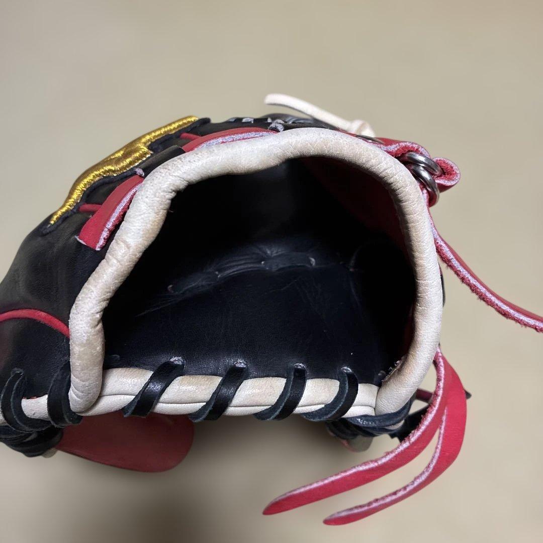 Mizuno Pro 軟式グローブ 黒/赤