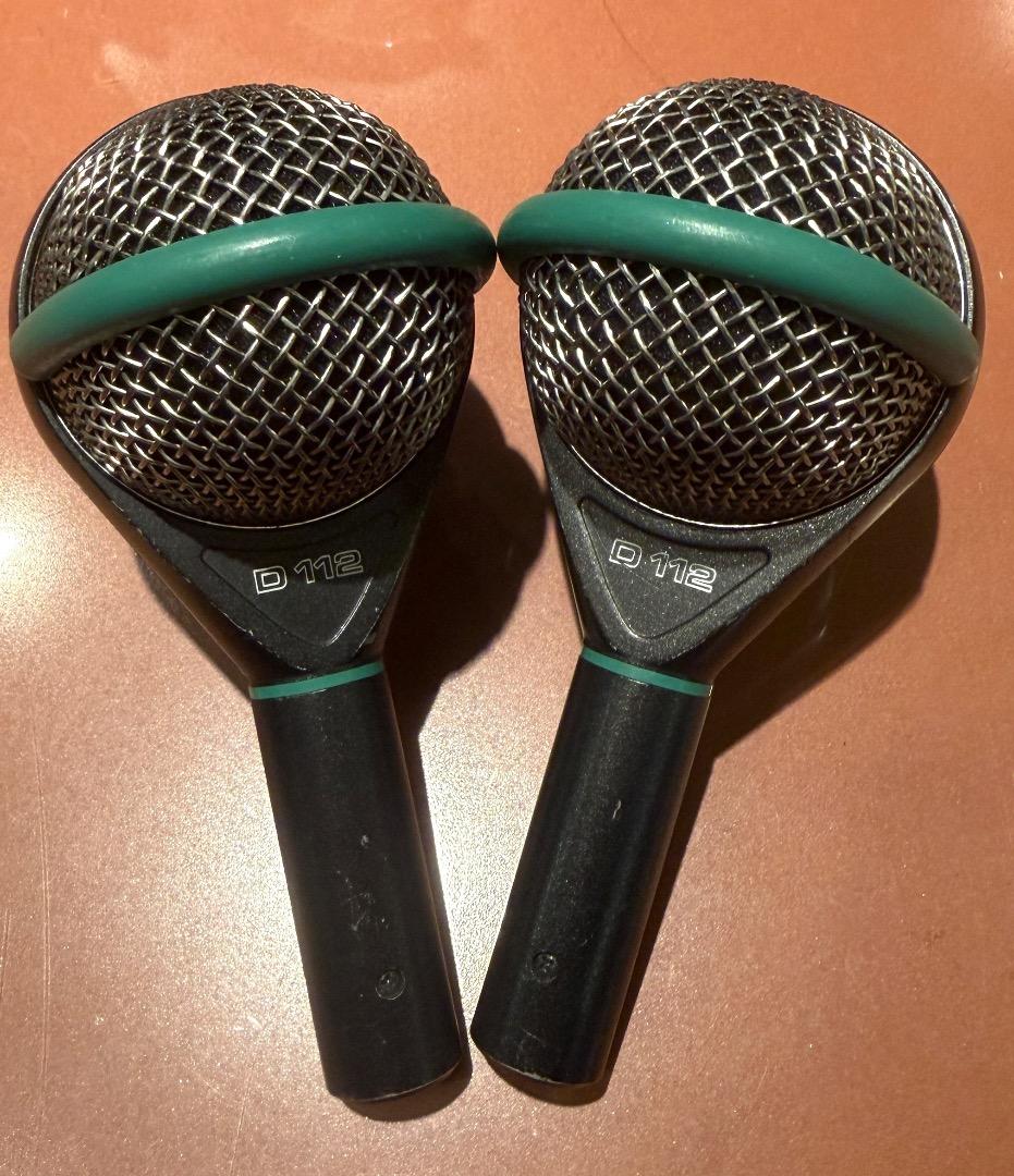 AKG ダイナミックマイク　D112　2本組　完動品