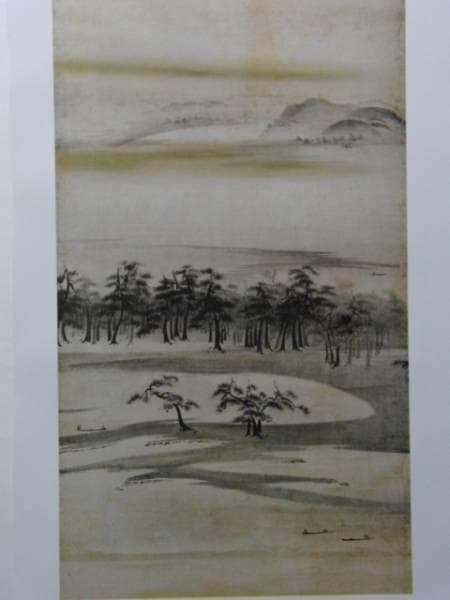 伝 能阿弥、三保松原図、超希少・大判画集画、新品高級額装付