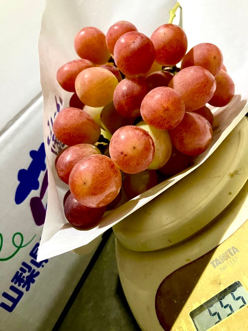 山梨限定サンシャインレッド、富士の輝き、シャインマスカット、3色セットおまけ付き