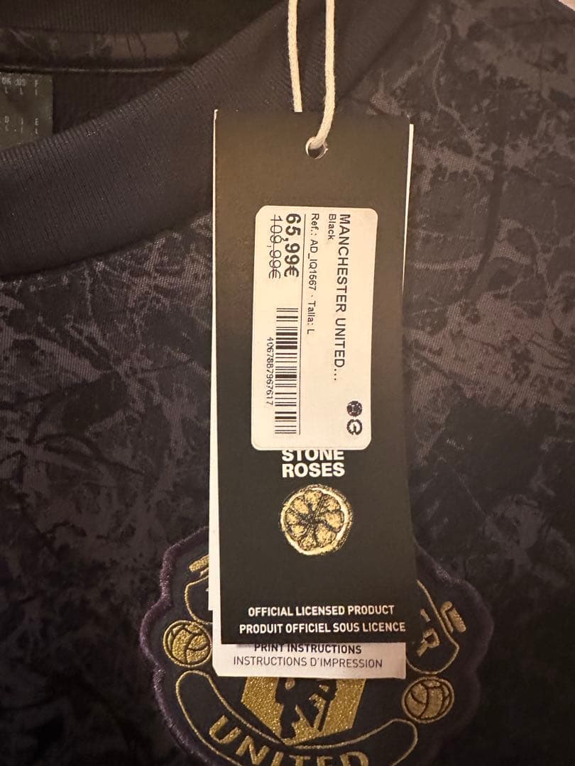 【新品】マンチェスターユナイテッド ストーンローゼズ　プレマッチトップ　長袖