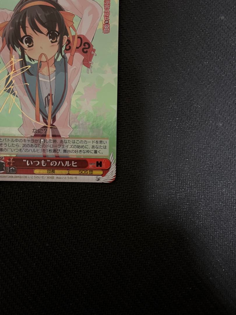 いつものハルヒ　SP ヴァイスシュバルツ　平野綾　サイン　涼宮ハルヒの憂鬱