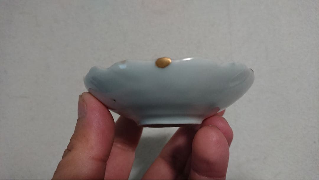 初期伊万里 染付 小皿 豆皿 平盃 酒盃 酒器 輪花盃 骨董 古美術