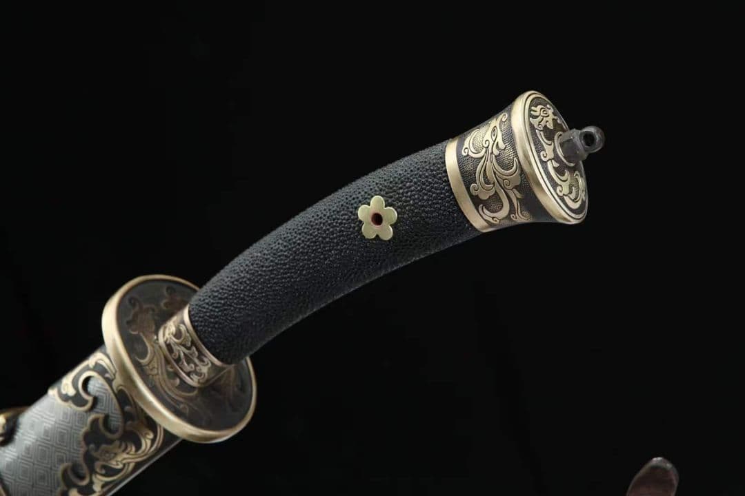 青龍宝刀（擬古銀金属鞘） 古兵器 武具　刀装具　日本刀　模造刀 居合刀