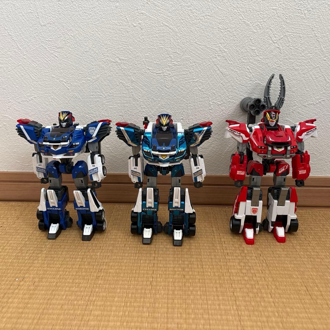 ドライブヘッド02ブレイブバックドラフト、01サイクロンインターセプター