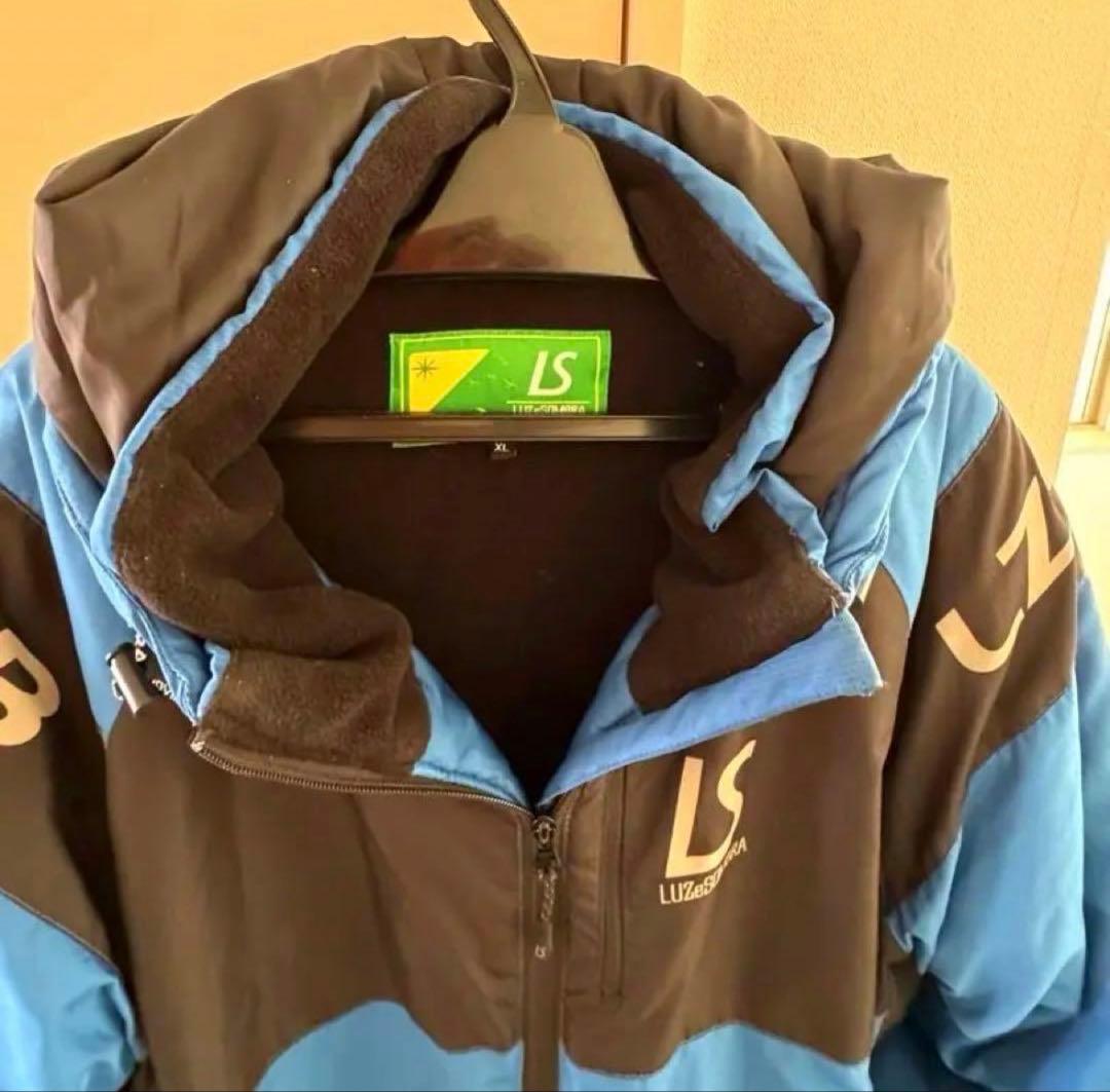 Luz フード付き ベンチコート 青黒　xl