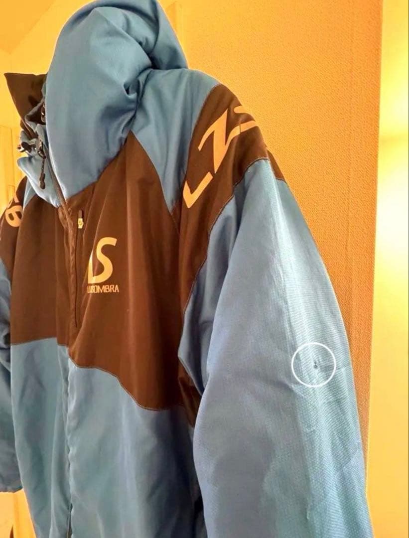 Luz フード付き ベンチコート 青黒　xl