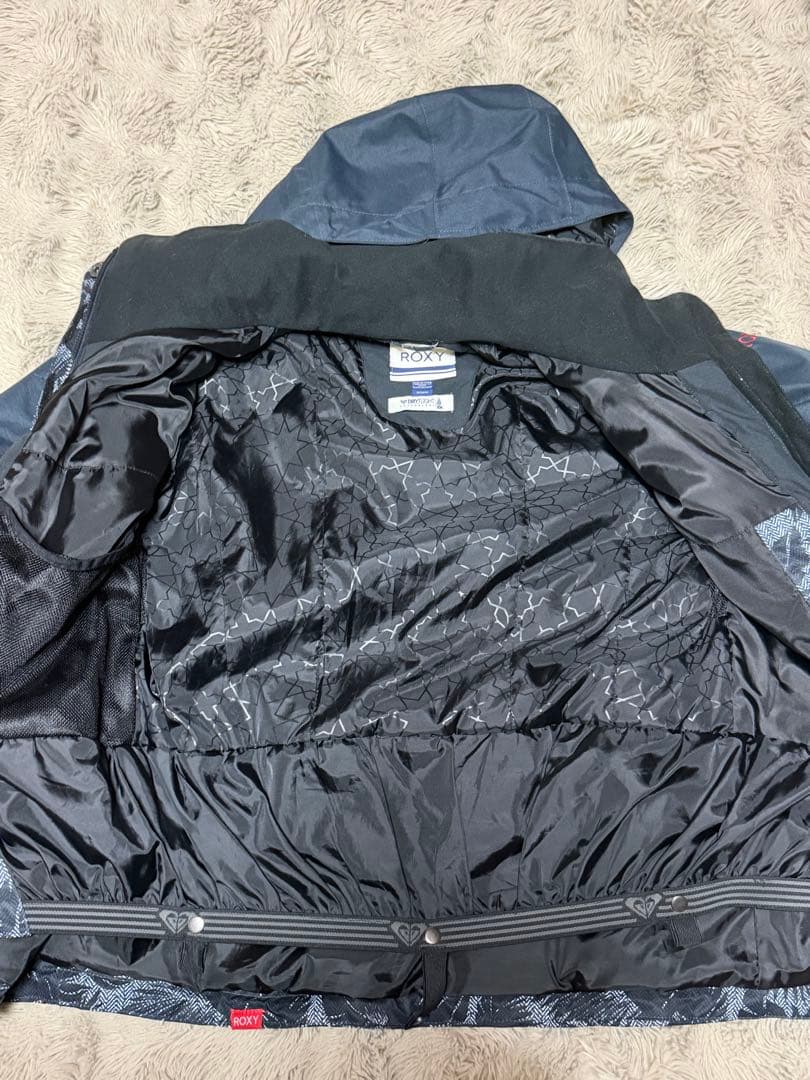 ROXY リーフ柄フード付きジャケット/スノボ/スキーウェア