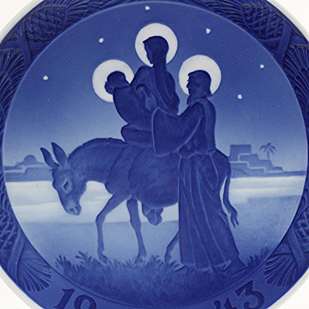 1943年製 青色陶器プレート