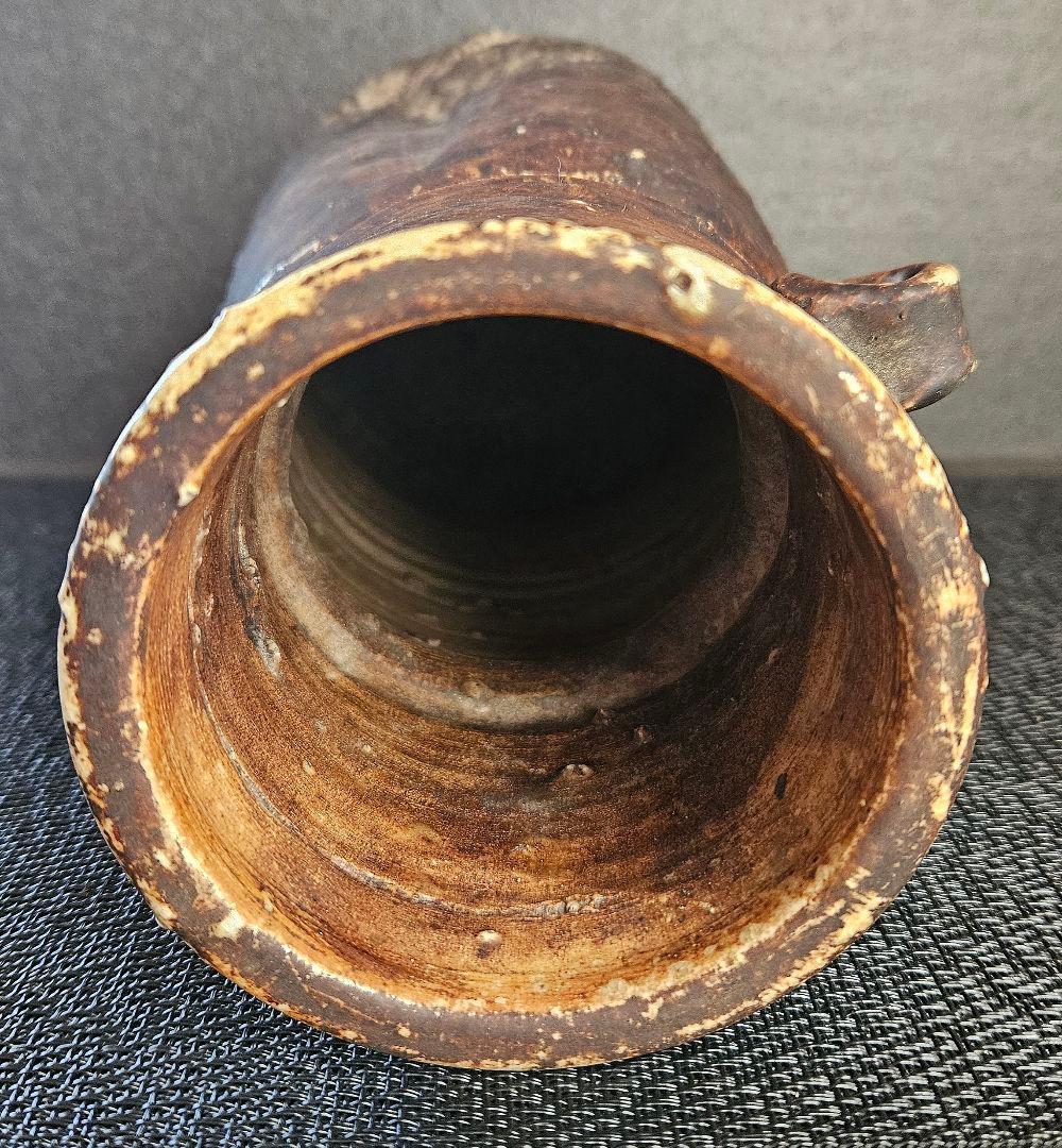 江戸時代　古信楽　双耳　壺　花入れ　花生け　茶道具　茶器　華道具　花器　オブジェ