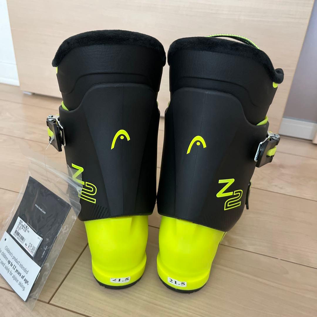 【新品未使用】HEAD スキーブーツ 21.5cm イエロー ジュニア キッズ