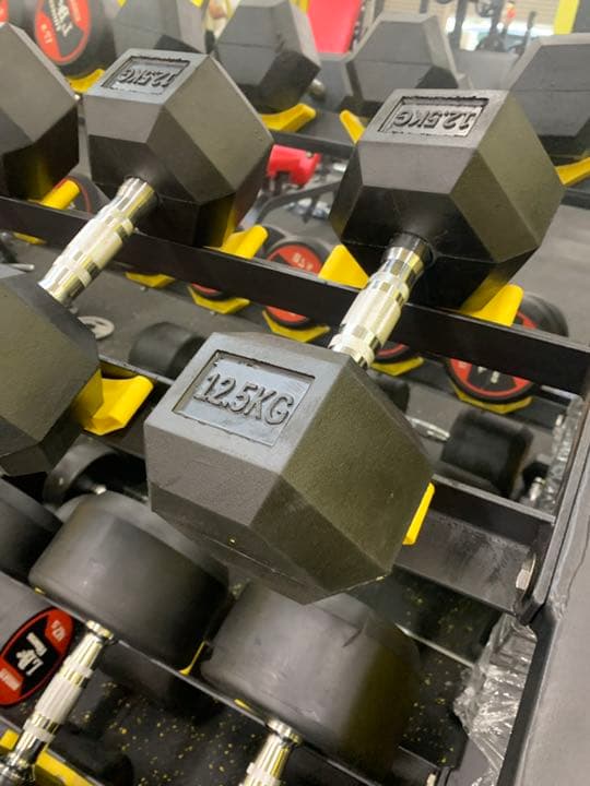 ラバーヘックス  ダンベル　60kg 2個