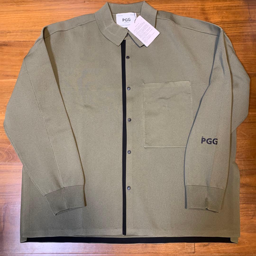 ピージージー PGG ポリエステルヤーン ニットシャツ パンツ セット