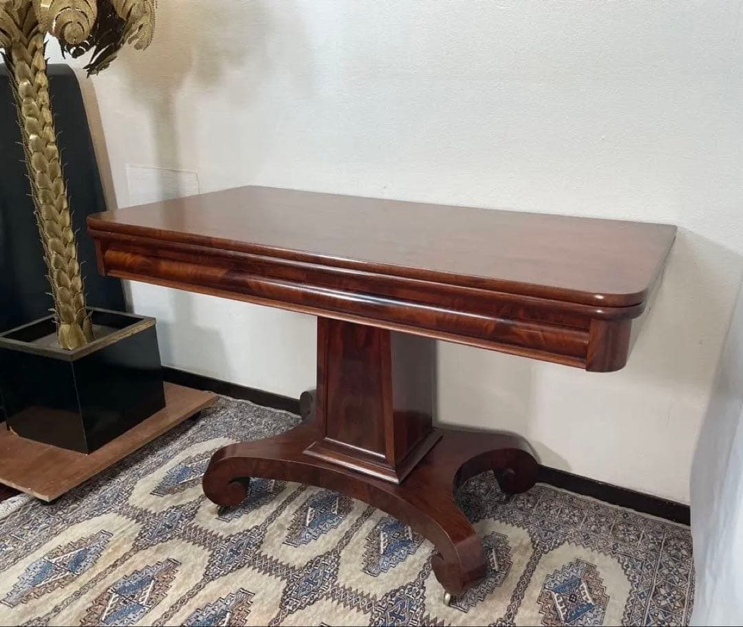 Coco　マホガニー アンティーク ゲームテーブル フォールディング
