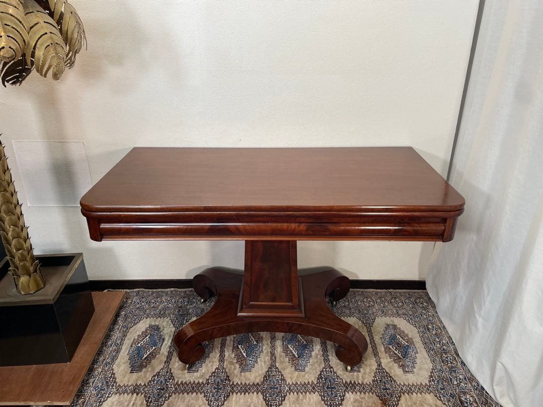 Coco　マホガニー アンティーク ゲームテーブル フォールディング