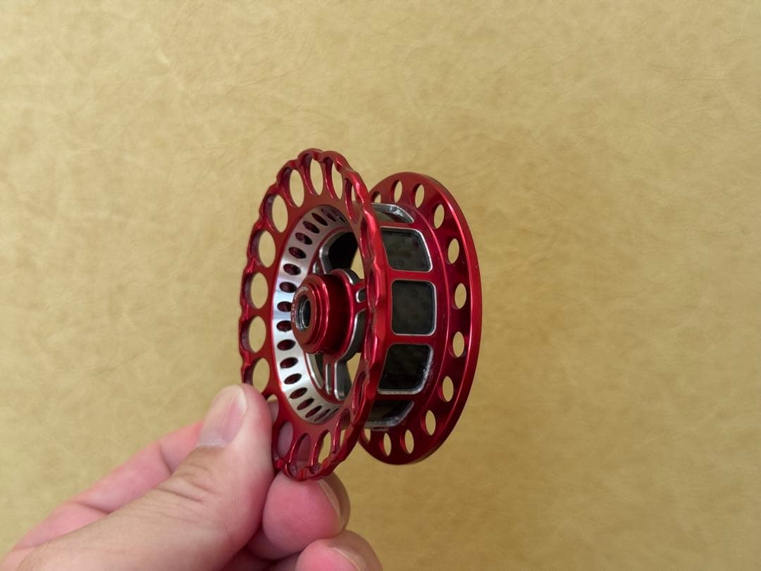 黒鯛工房 THEアスリート カスタムスプール 65F レッドチタン ②