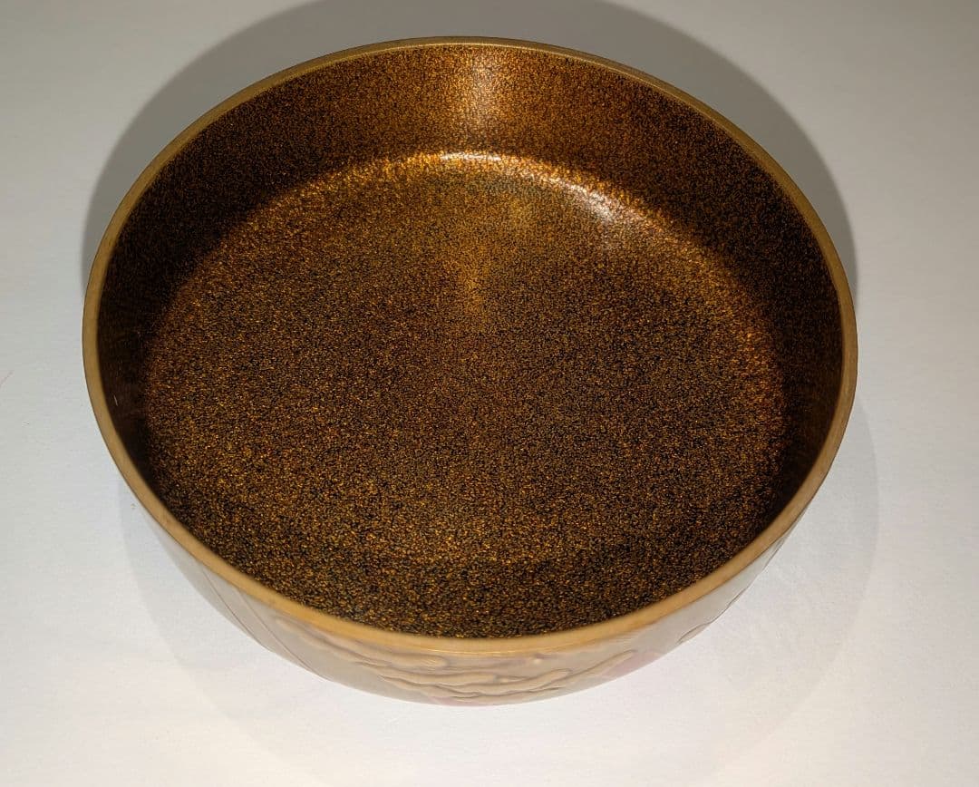 『金地御所車蒔絵　平棗』清水庄三　内金梨子　輪島塗　茶道具　表千家　共箱