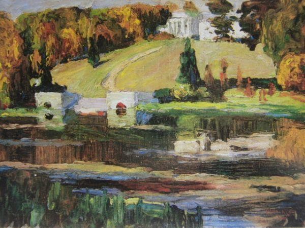 カンディンスキー、 (アクテュルカ―秋)のためのスケッチ、希少な画集より