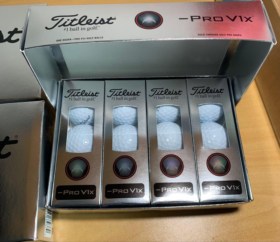 Titleist Pro V1x レフトダッシュゴルフボール 3ダース