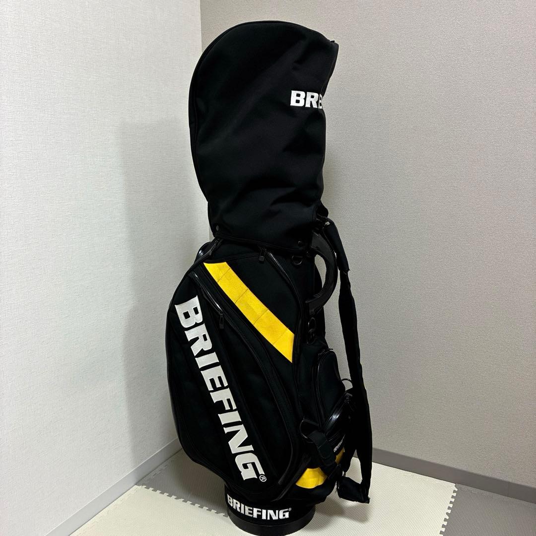 夜*番様 BRIEFING x BEAMSゴルフバッグ・キャディバッグ 黒/黄色