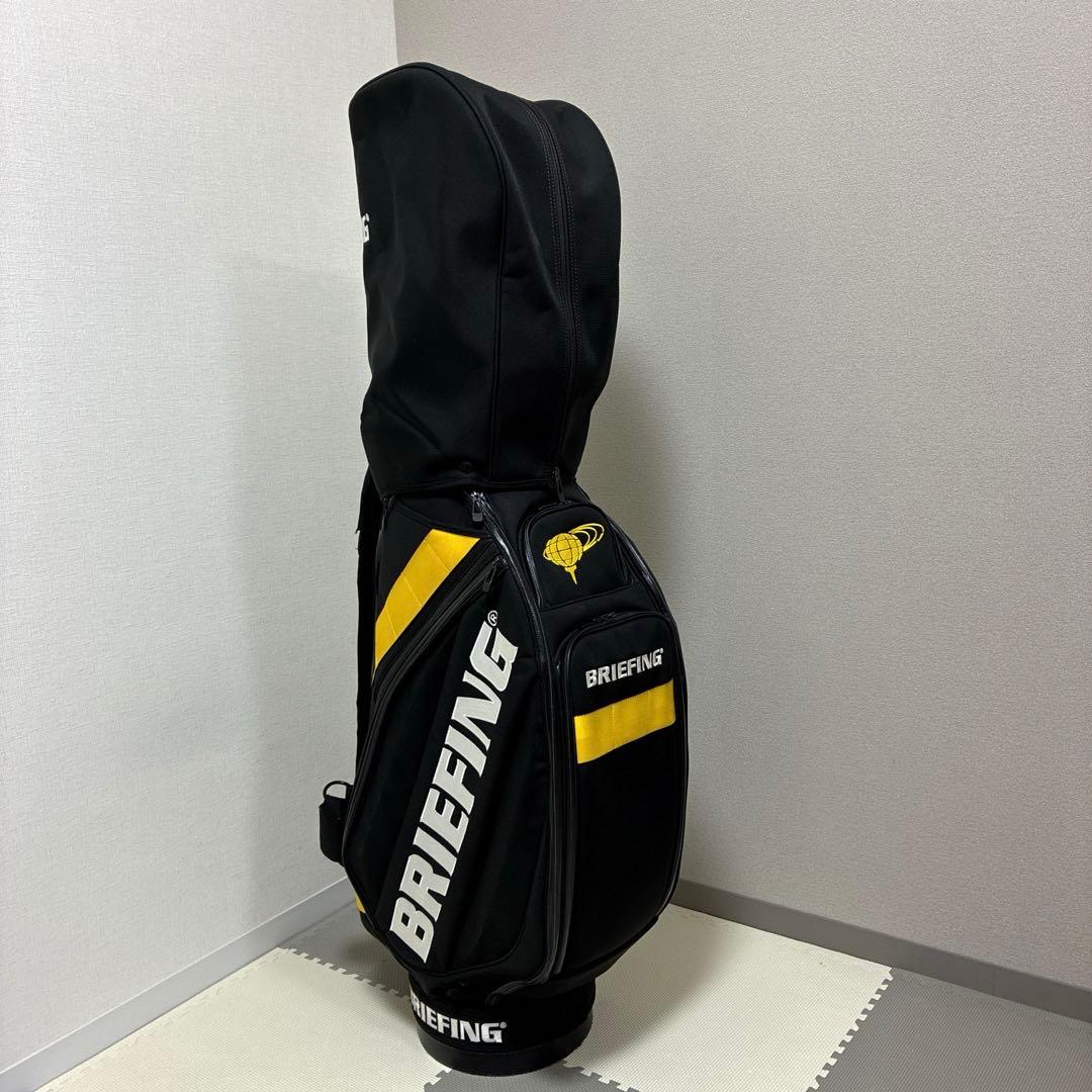 夜*番様 BRIEFING x BEAMSゴルフバッグ・キャディバッグ 黒/黄色