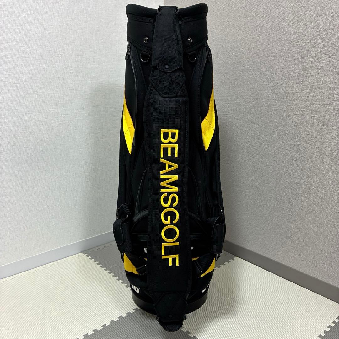 夜*番様 BRIEFING x BEAMSゴルフバッグ・キャディバッグ 黒/黄色